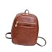 Produktbild Hrph Weinlese PU-Leder Rucksack Schultasche Kleine Schultertasche Luxus-beiläufige stilvolle