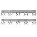 OGORI 2X 10 Hooks Coat Hat Clothes Robe Holder Rack Hook Wall Hanger Stainless Steel