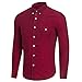 Produktbild OSYARD Herren Casual Bluse mit Knopfleiste, Männer Langarm Plus Size Solide Umlegekragen Shirt Heißer Original Hemden Mehrere Farben zur Auswahl M-XXXXXL