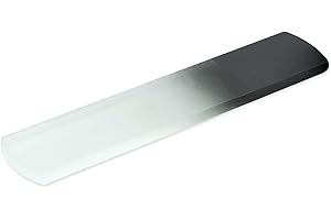 MONT BLEU Von Hand gefertigte Glas-Hornhautraspel - Glas-Fußfeile, echtes gehärtetes Glas aus Tschechien - Entfernt harte Haut, abgestorbene Haut und raue Haut - Hornhautentferner