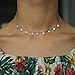 Produktbild Damen Halskette, Silber Blume Cz Drip Drop Charm Choker Cz Station Sexy Halskette Damen Schmuck Short Layer Halskette Für EIN Romantisches Jubiläum