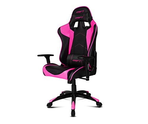 Drift DR300 - DR300BK - Silla Gaming, Color Negro/Rosa
