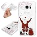 Produktbild Niocase Ssmsung S7 Hülle, Weihnachten Transparent Gemalt Muster Ultra Dünn Weich TPU Tasche Stoßfest Kratzfest Rutschfest Bumper Schutz Handyhülle für Samsung Galaxu S7