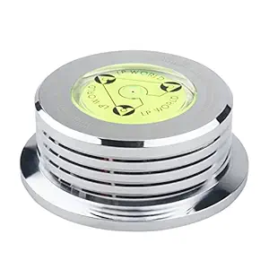 EXCLUZO 50Hz Record Weight Stabilizer Turntable Clamp Stabilizer LP Disc Stabilizer Silver