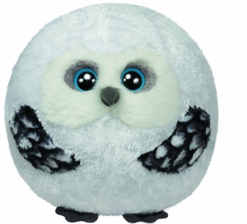 Preisvergleich Produktbild TY 38957 - Plüschtier Beanie Ballz, Hoots Ball X-Large Schneeeule