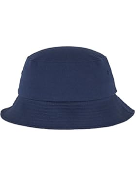 Flexfit Cotton Twill Bucket Hat - Unisex Anglerhut für Damen und Herren, einfarbig, mit patentiertem Flexfit Band