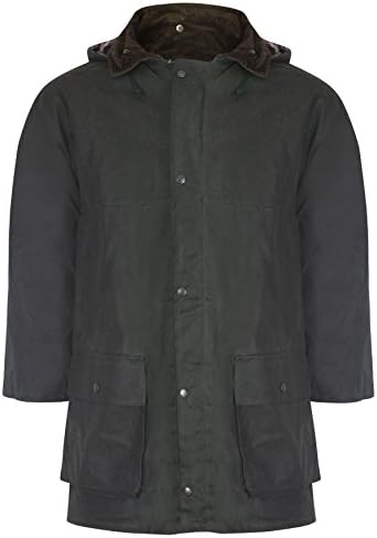 Country Leisure Wear British Quilted Wax Rain Jacket
