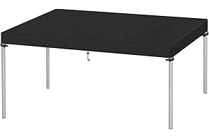 VANSHEIM Pokrowiec na meble ogrodowe, wodoszczelny, odporny na warunki zimowe, ogrodowy, na stół, osłona ze sznurkami, wiatroszczelna plandeka 150 x 90 x 15 cm