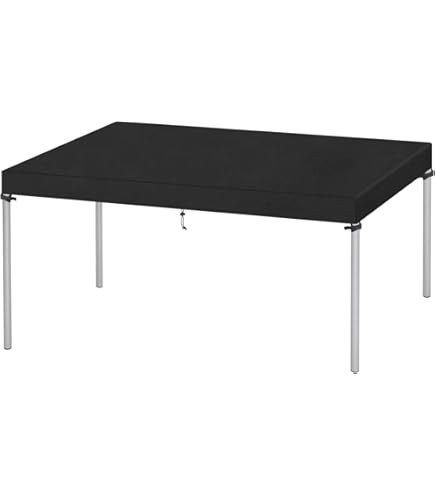 Copertura Tavolo Esterno Impermeabile - Telo Oxford 420D Con Fibbie | UV E Antivento (Nero, 220x100cm) - Foto 6