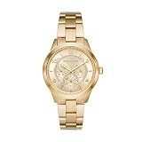 Michael Kors Damen Analog Quarz Uhr mit Edelstahl Armband MK6588