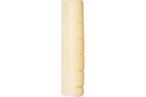 ALOMEJOR Capotasto per Chitarra in Vero Osso da 43 Mm, Accessori per Chitarra con Dado in Osso Puro per Migliorare il Timbro e il Tono della tua Chitarra