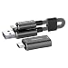 Produktbild PhotoFast MemoriesCable Gen3, ultimatives Lightning zu USB 3.1 Ladekabel mit USB-C Aufsatz, das Ihre Daten auf innovative Weise verwaltet, sichert und lädt, 128GB, schwarz