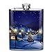 Produktbild Christmas Eve Village Fashion Portable Stainless Steel Hip Flask Whiskey Bottle for Men and Women 7 Oz