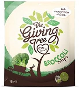 (3 PACK) - Giving Tree Vacuum Fried Broccoli Crisps| 18 g |3 PACK - SUPER SAVER - SAVE MONEY