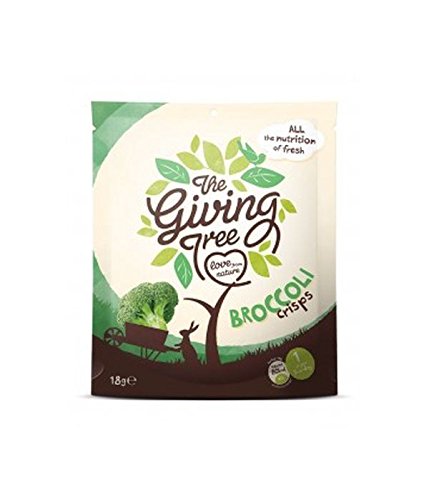 (4 PACK) - Giving Tree Vacuum Fried Broccoli Crisps| 18 g |4 PACK - SUPER SAVER - SAVE MONEY