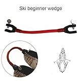 Morningtime Attache Ski Edgie Wedgie Attache de Skis pour Enfants l'apprentissage du Chasse-Neige Latex Connecteur de Pointe de Ski, enseigne Le contrôle de Vitesse Accessoire Ski