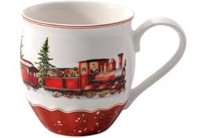 ‎VILLEROY & BOCH Villeroy & Boch - Annual Christmas Edition kubek 2025 380 ml kolorowy, świąteczna filiżanka do kawy, świąteczny kubek ceramiczny, naczynie, przedmiot kolekcjonerski, porcelana Premium