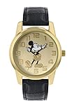 Mickey Mouse Damen Analog Quarz Uhr mit Leder Armband MK1458