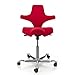 Produktbild HÅG Capisco 8106 Drehstuhl, rot Stoff Xtreme Gestell silber lackiert