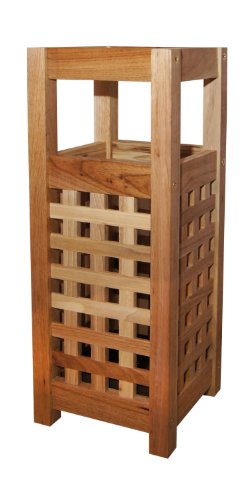 Schirmständer aus Walnussholz im Gitterdesign - 3