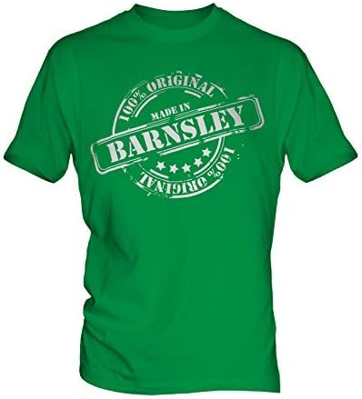Made In Barnsley - Mens T-Shirt Top, Size Small, Colour Fizzy Apple