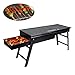 Produktbild TBDLG Holzkohle Grill, Edelstahl Barbecue Holzkohle Grill Tragbarer Klappgrill Grill Für BBQ Party Garten Camping