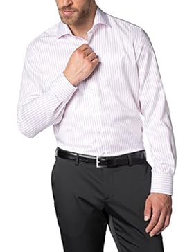 ETERNA Langarm Hemd MODERN FIT Twill gestreift