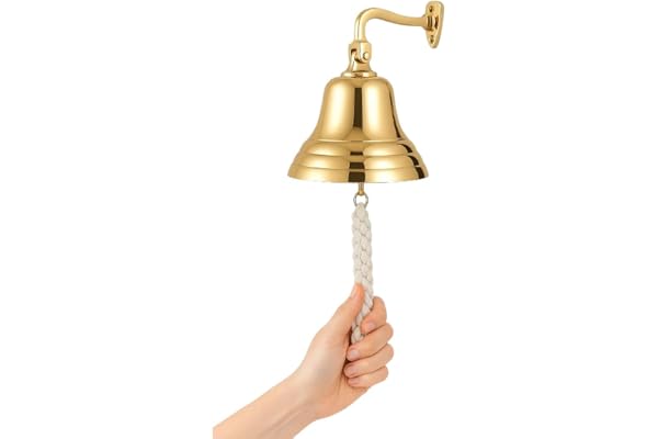 Assorted Collections 6BRASSBELL Klocka, Guld, 15,24 x 15,24 x 15,24 cm