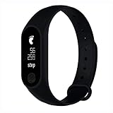 Uhren,Gaddrt M2 Sport Schrittzähler Smart Armband Herzfrequenz Bluetooth V4.0 Smart Uhr (Schwarz)