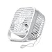 Produktbild USB-Ventilatoren Creative Square Electric Fan 8 Zoll Mini Weiß Büro Student Dorm Zimmer Schlafzimmer Nachttisch Haushalt Cleanable Desktop USB Schnittstelle Wippschalter Einstellbare Windgeschwindigkeit UOMUN