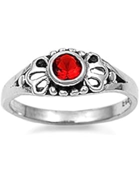 Sterlingsilber Kinderring mit Zirkonia