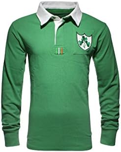 Ireland Vintage Rugby Shirt - Green/White - size M