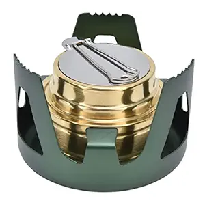Camping Burner, Sealed Lightweight Mini Camping Stove with Stand for Outdoor for Backpacking for Camping(Green)
