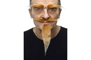 VIVING VIVING-202900 Moustache 202900-Bigote, Liso, Multicolor, Talla única Costumes_202900