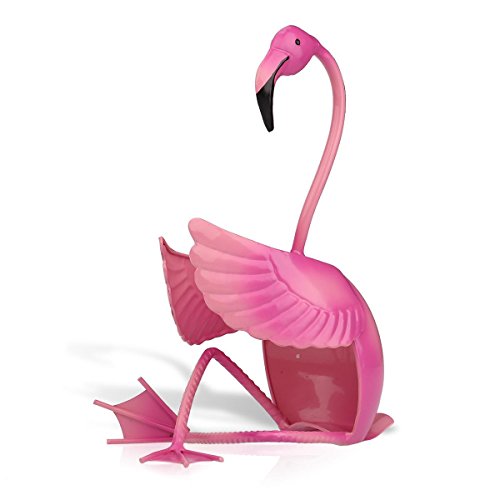 Tooarts Flamingo Weinflaschenhalter Getränkeflaschehalter Metall-Skulptur - 6