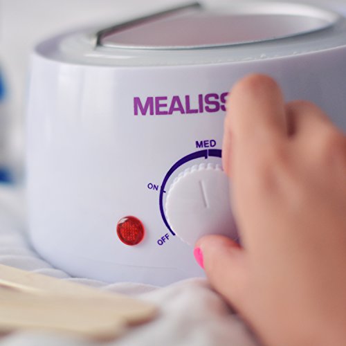☀ MEALISS 10 ☀ Haarentfernung – Brazilian Waxing – WACHSERWÄRMER mit THERMOSTAT & BEHÄLTER 500 ml – Flüssiges Wachs in nur 15 min. – Konstante Beibehaltung der Temperatur während der gesamten Anwendung – für eine wunderschöne & langanhaltend glatte Haut – unkompliziert & komfortabel bei Ihnen zuhause - 3
