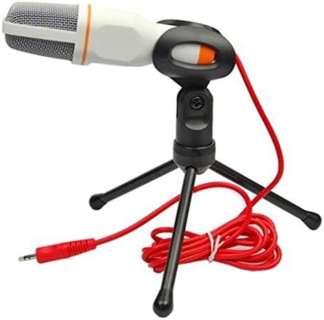 LOOKAY Professional Podcast Recording Condenser Microphone For Desktop Computer/ Laptop/PC White