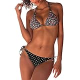 Damen Badeanzug Sexy Mode Brasilianischen Bikini Set Bademode Halter Weste Tops Badeanzug Strand BadeanzugSwimsuit S-XL (Multicolor, CN:XL)