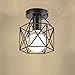 Produktbild Retro Chandelier Nordic kreative schwarze Loft Deckenleuchten mit E27 Socket Eisen Restaurant Balkon Studie Korridor Halle Innenbeleuchtung , 2