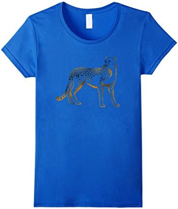 Women's Cheetah T Shirt Tshirt for men women boys girls kids Small Royal Blue