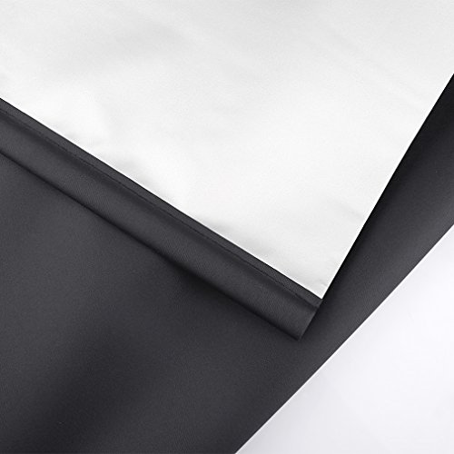 SHINY HOME® Lichtundurchlässig Klemmrollo Jalousie Rollos Silberbeschichtung Verdunkelungsrollo Sonnenschutzrollo mit Klemmträgern ohne Bohren Klemmfix 100×175 cm , schwarz - 6