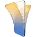 Produktbild Galaxy A8 Plus 2018 H¨¹lle,Front Back Cover Durchsichtige Etui Full Body 360 Farbverlauf Silikon H¨¹lle Handyh¨¹lle Klar Tasche Case f¨¹r Samsung Galaxy A8 Plus 2018,Gelb blau