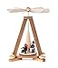 Produktbild DREGENO Seiffen Pyramide mit Weihnachtsmann, Holz, Natur, 16 x 9 x 24 cm,