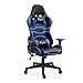Produktbild Mingone Essentials Gaming Stuhl Racing Stuhl Computerstuhl Chefsessel Höhenverstellbarer Schreibtischstuhl Ergonomisches Design mit Verstellbaren Armlehnen und Wippfunktion (Blau)