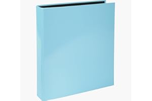 Exacompta - ref. 54568E - 1 Aquarel rigid binder - 2 D-rings of 25 mm - Spine 40 mm - External dimensions: 31.5 x 30 cm - Format to file A4 - Colour: pastel blue