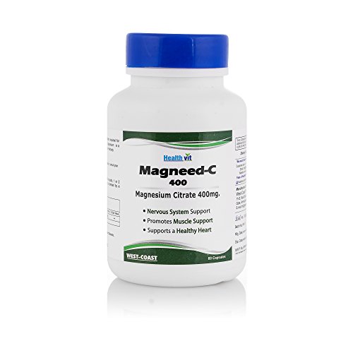 Healthvit Magneed C-400 Magnesium Citrate 400 mg - 60 Tablets RS.480 (47.00% Off) - Amazon