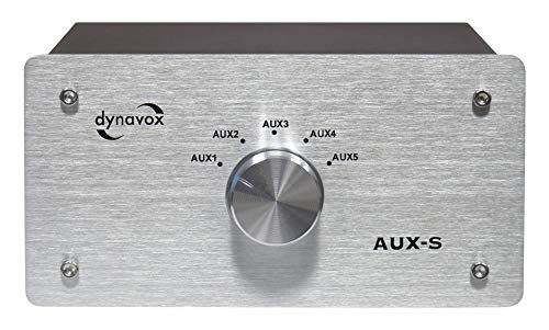 Dynavox AUX-S Commutateur sélecteur audio -argent