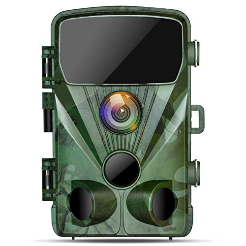 TOGUARD Fotocamera da Caccia 20MP Fototrappola Videocamere di caccia con visione notturna 130 ° Rilevazione Motion Activated Wildlife Hunting Cam con 0.3g Trigger Speed 2.4 "LCD IR LED