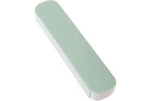 Xuniu Scatola portaoggetti per posate da tavolo, 19,5 x 4,1 x 2,3 cm, per cancelleria, bacchette, cucchiaio, forchetta, colore: verde nordico