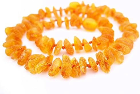 Premium 100% Genuine Raw Baltic Amber Necklace 32cm . Free Delivery. Money Back Guarantee.